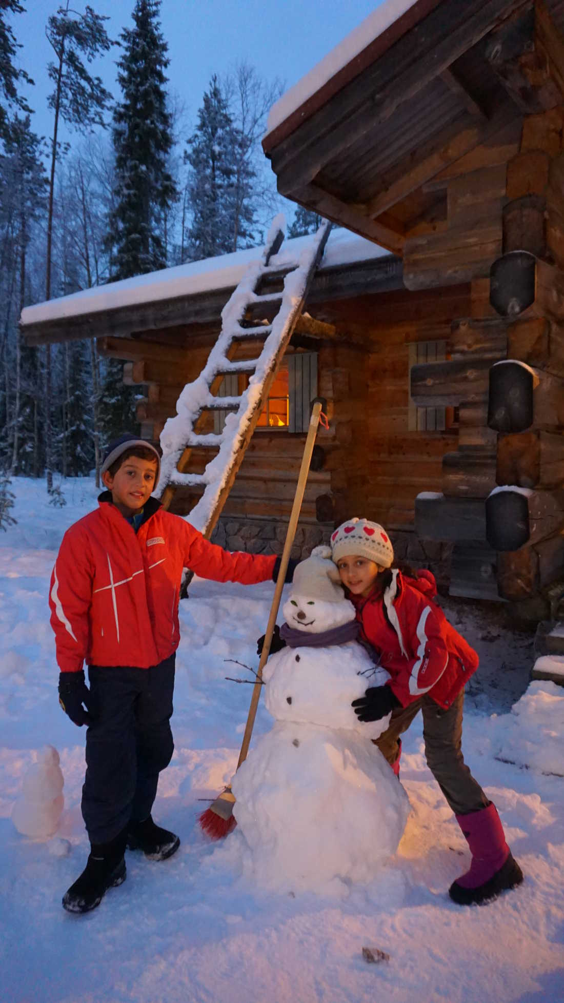 Familia Lorer Arctic Circle Rovaniemi Navidad 2015 01