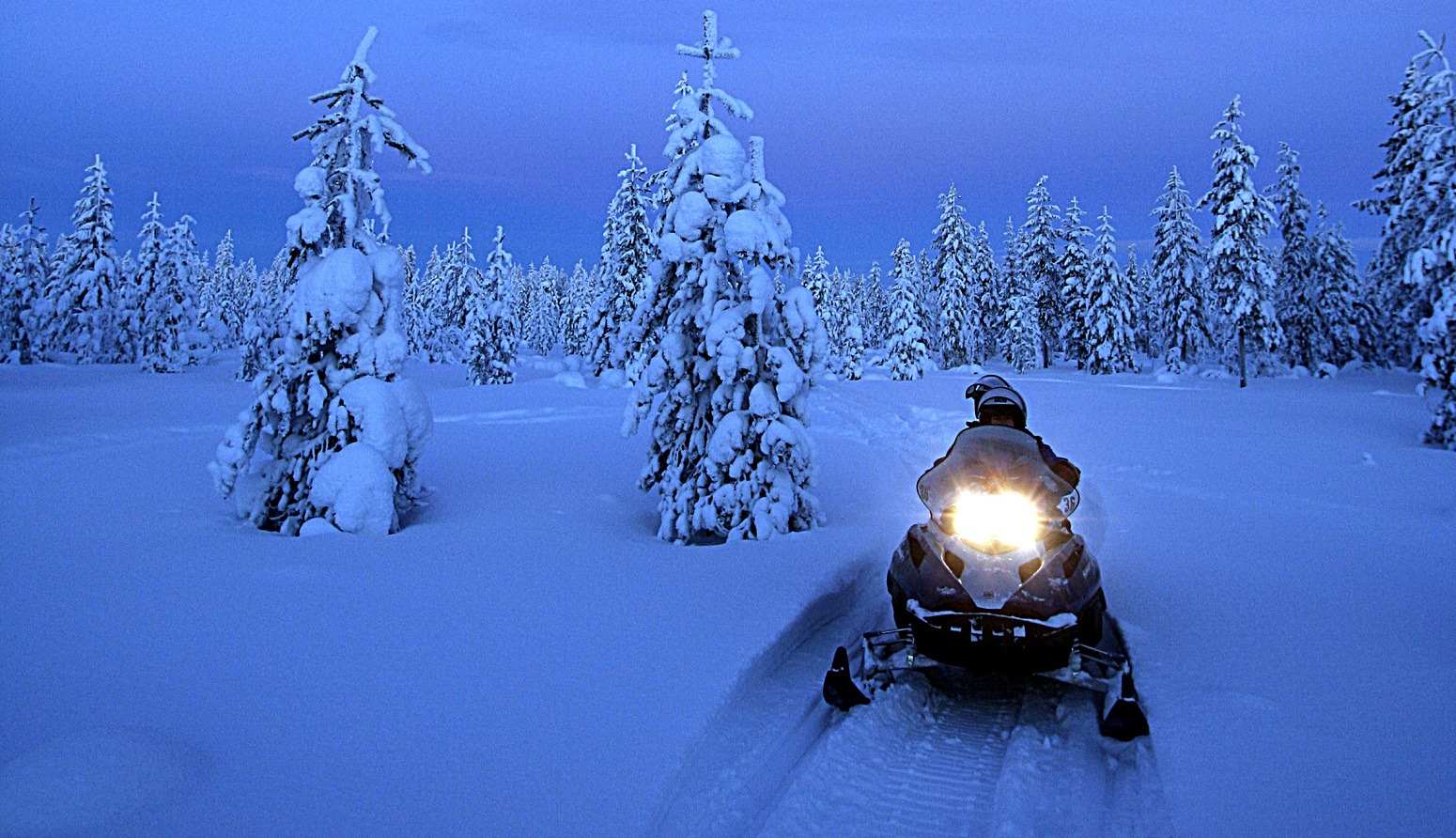 Trineo de renos y motos de nieve desde Kittilä 