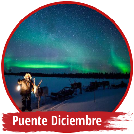 Puente de diciembre en Laponia