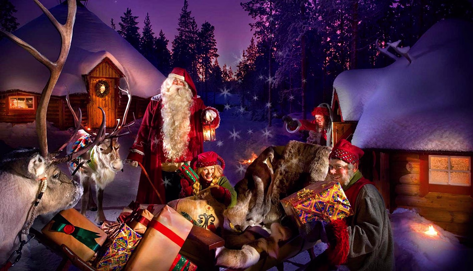 Visita a la casa de papa noel