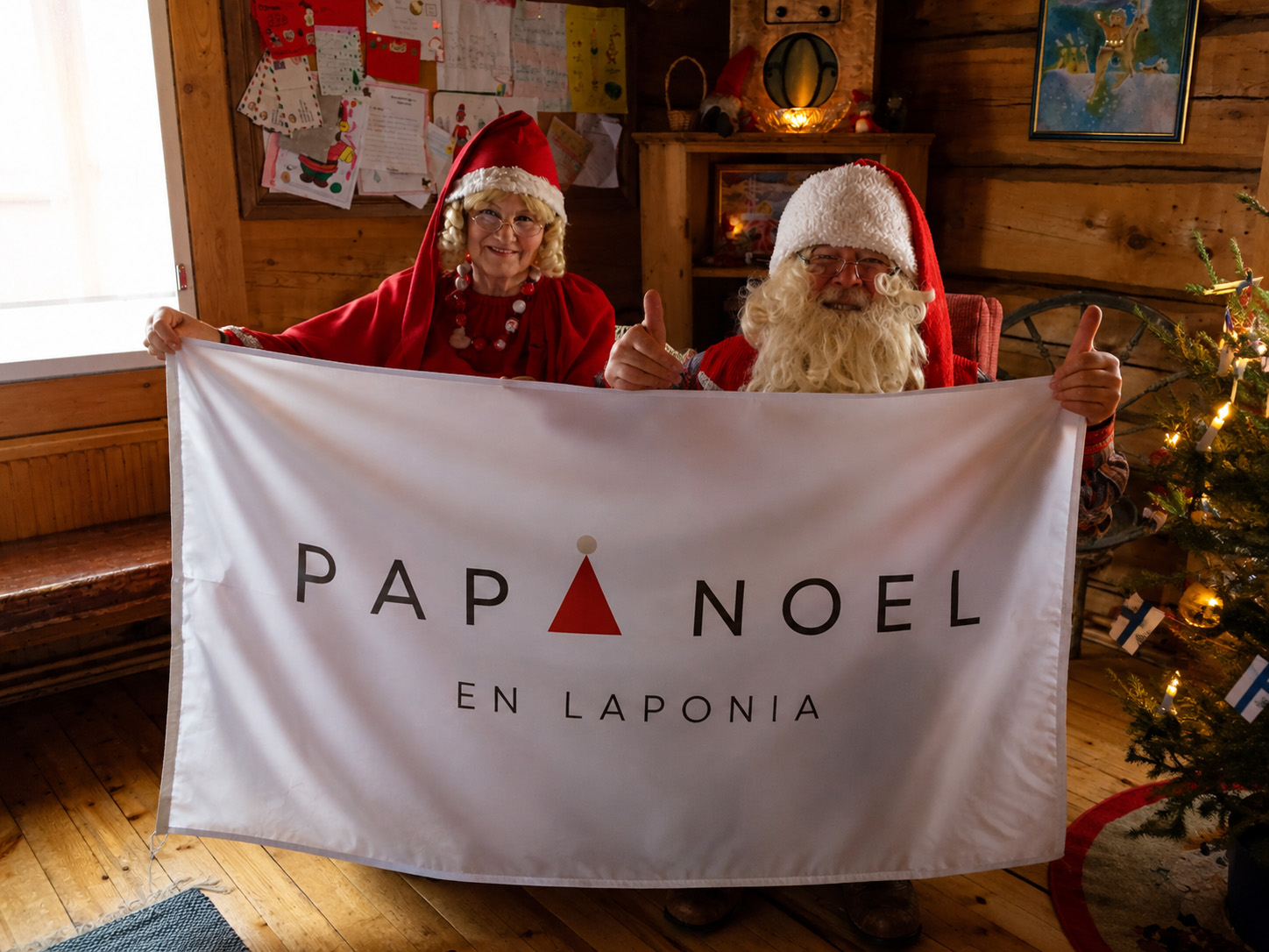 visita a mamá noel y papá noel privada en ruka laponia joulupukki